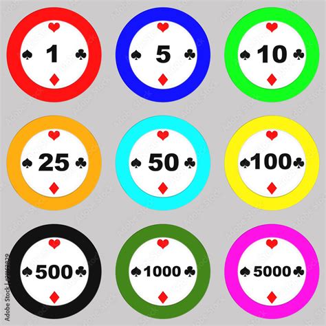 1000 Numerados Fichas De Poker