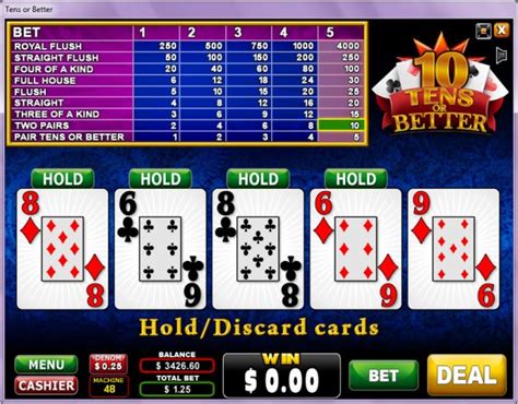 10s Or Better Video Poker Betano