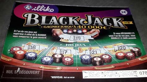 Bilhete De Grattage Black Jack