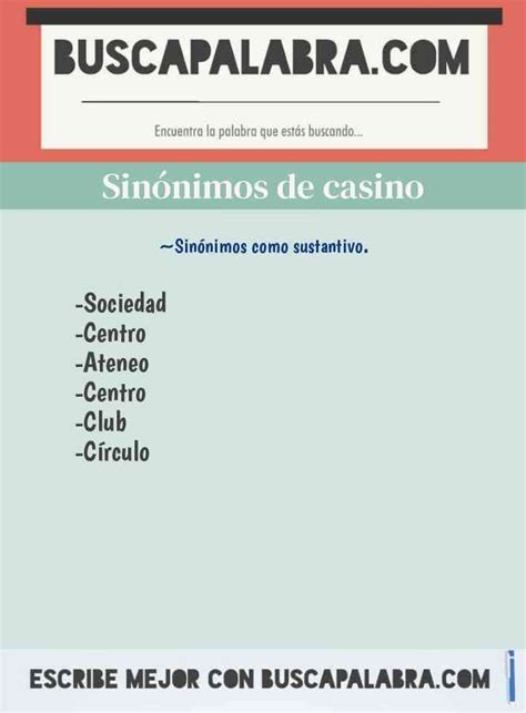 Casino Contador Sinonimo