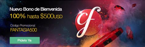 Casino Fantasia Codigo Promocional