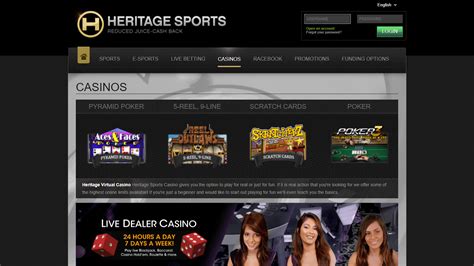 Heritage Sports Casino Bonus