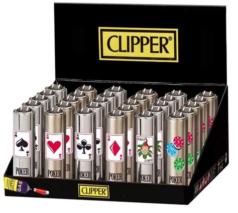 Isqueiros Clipper Poker