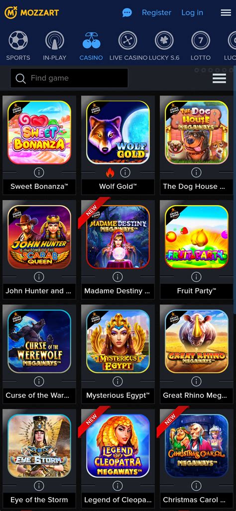 Mozzart Casino Mobile