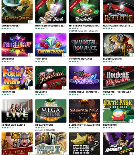 Mr Green Casino Online Spiele