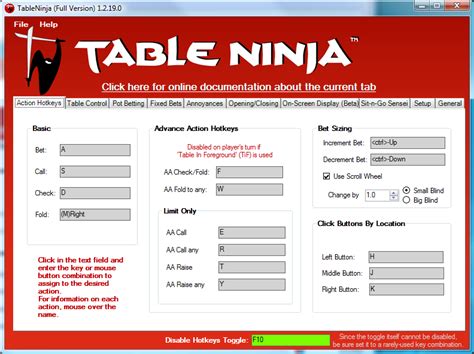 O Party Poker Table Ninja