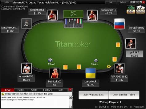 O Titan Poker Bonus De Deposito