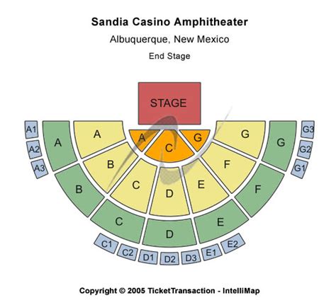 Sandia Casino Anfiteatro Layout
