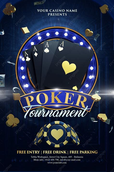 Torneio De Poker Flyer Modelo