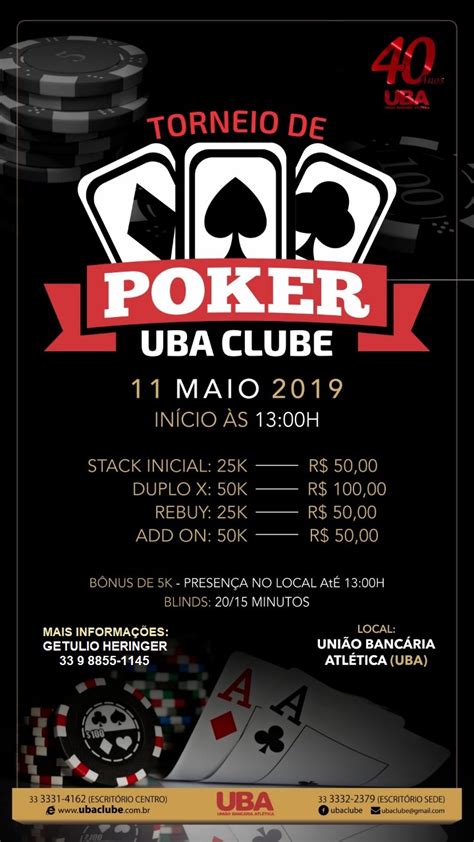 Torneio Internacional De Poker Agenda