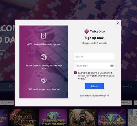 Twicedice Casino Login